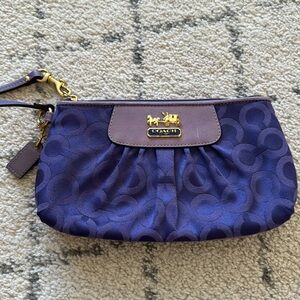 Coach purple clutch